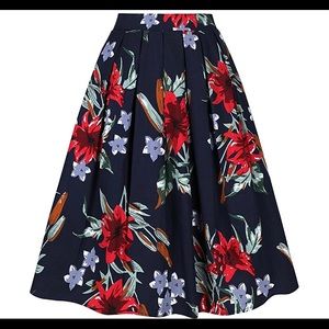 Vintage Style Full midi Skirt